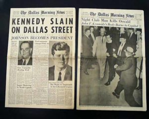 "Kennedy slain on Dallas Street"